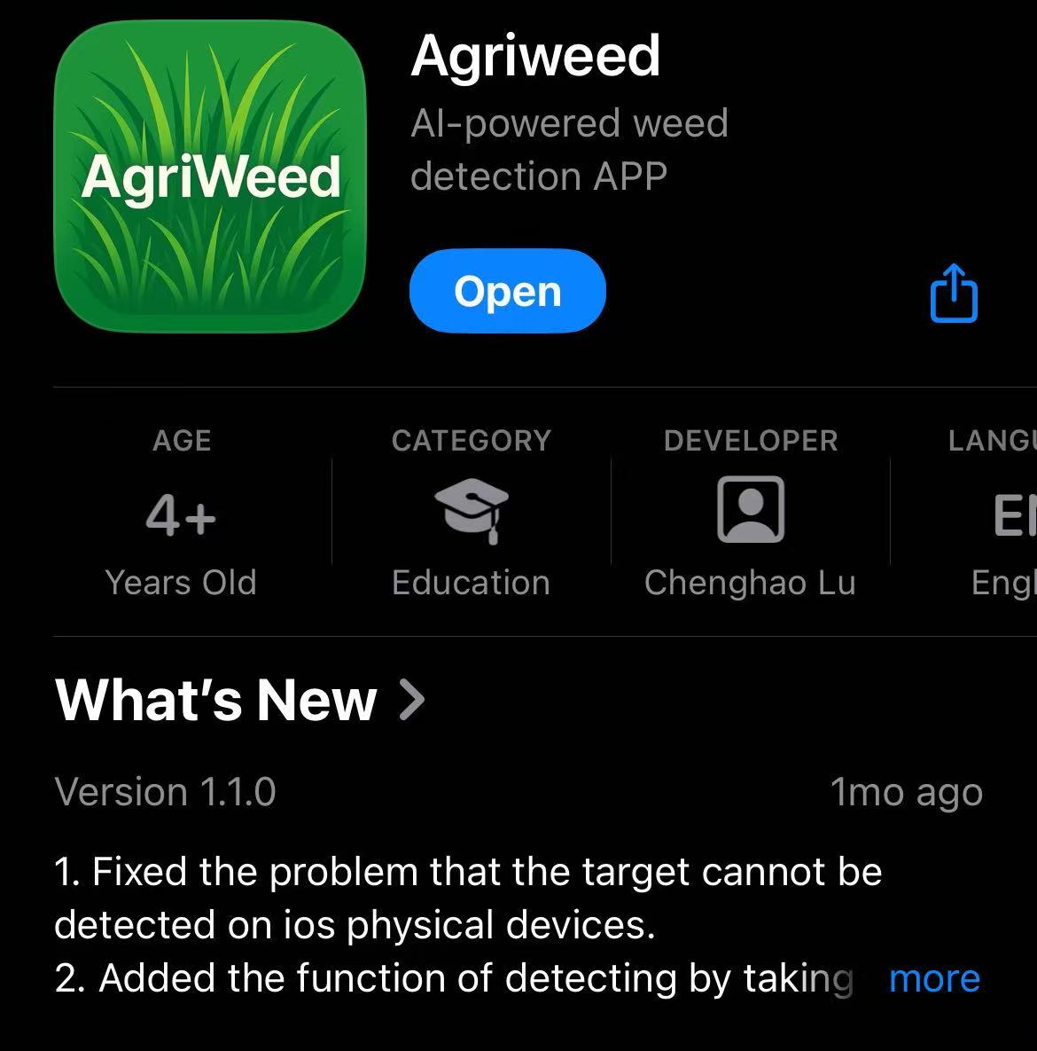 AgriWeed App Now Available on iOS